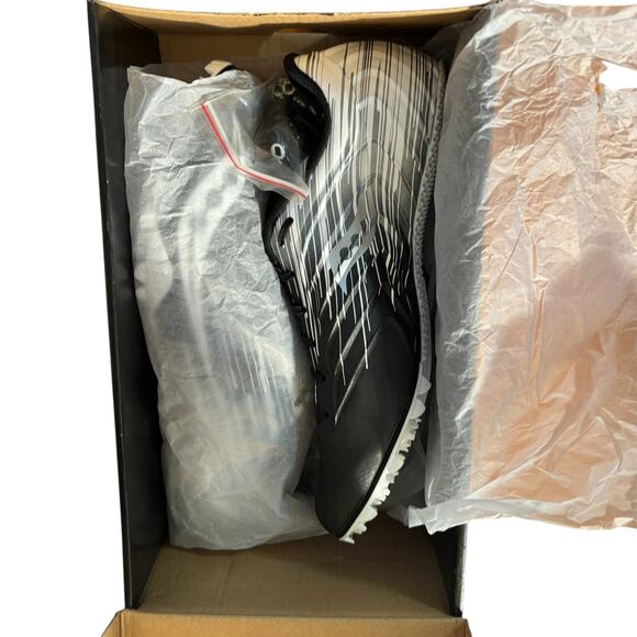 Saucony Spitfire 5 Track Spikes Men\'s 8 Sprint Racing Shoes NIB Black White Run main image 3